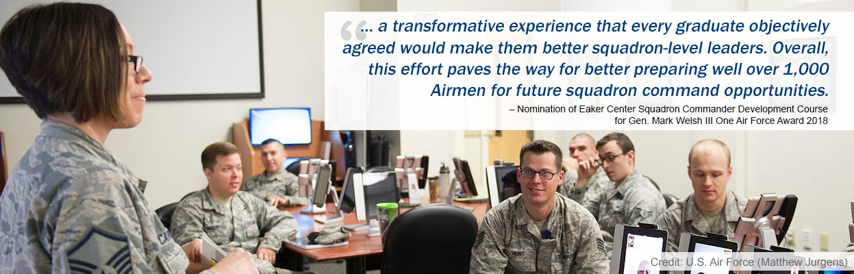 Air Force Leader Development Course with customer quote