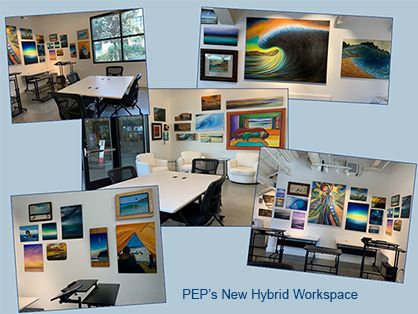 Photos of PEP's new hybrid workspace